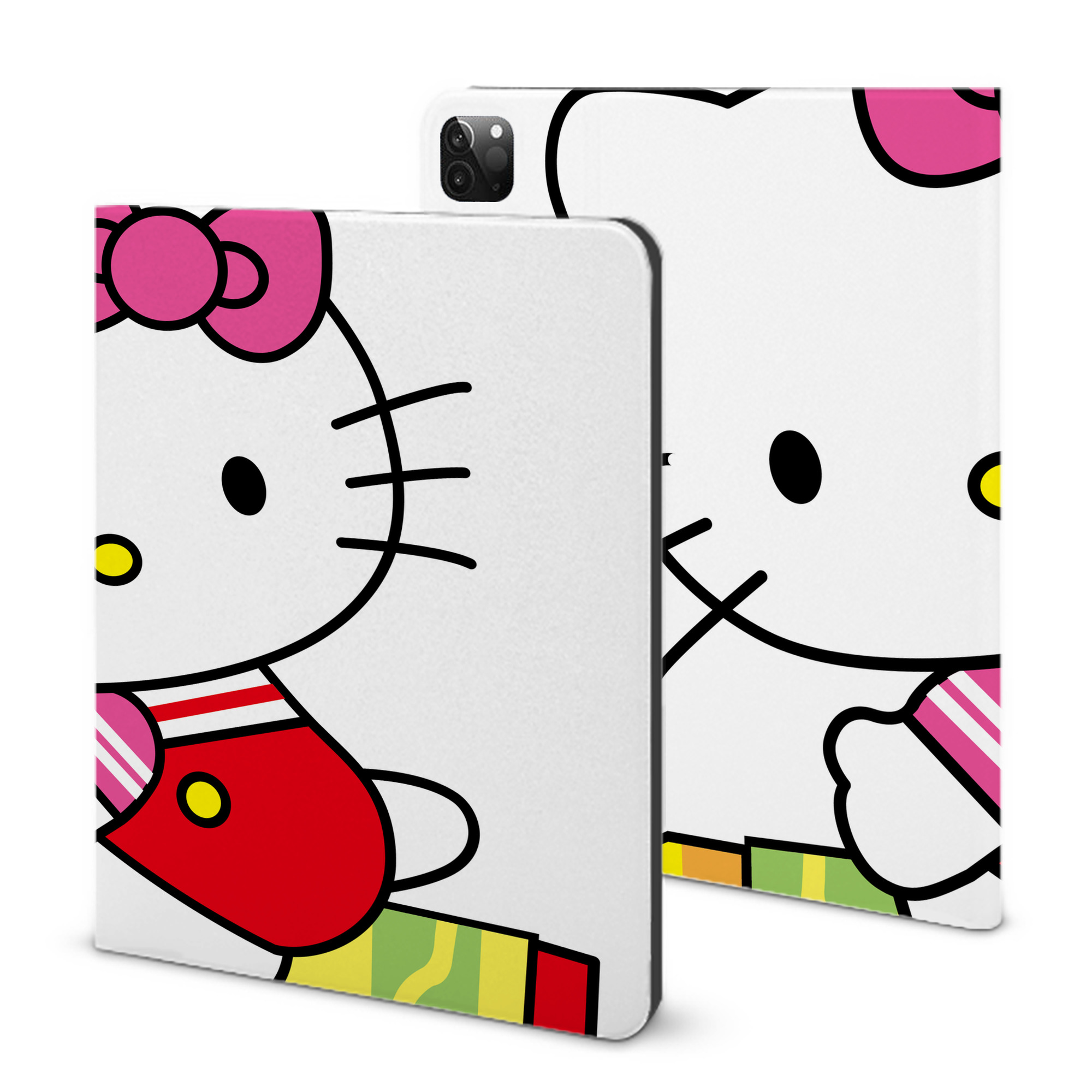 （画像用） Hello Kitty ハローキティ IPadケース ペンホルダー付き ブックスタイルデザイン